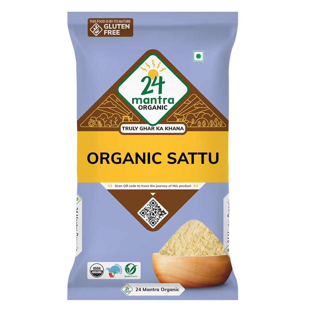 24 Mantra Organic Channa Sattu 500Gm