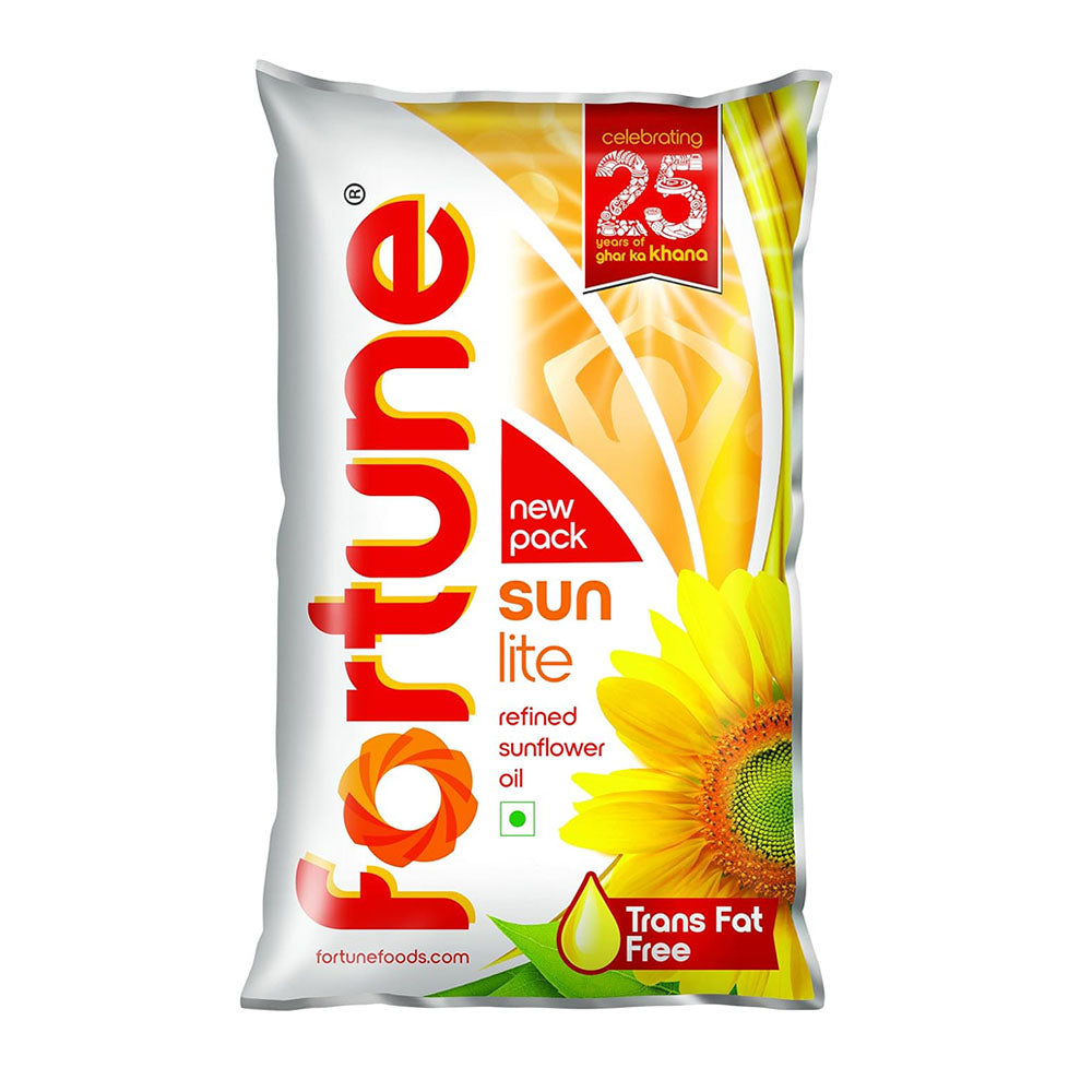 FORTUNE SUNFLOWER OIL 1LTR POUCH