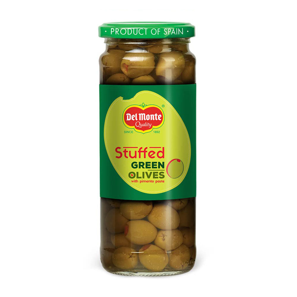 Delmonte Stuffed Green Olives 450Gm