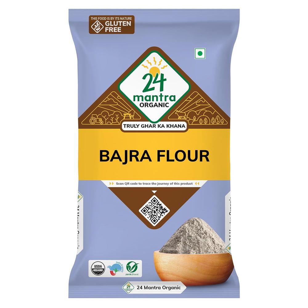 24 Mantra Organic Bajra Flour 500Gm