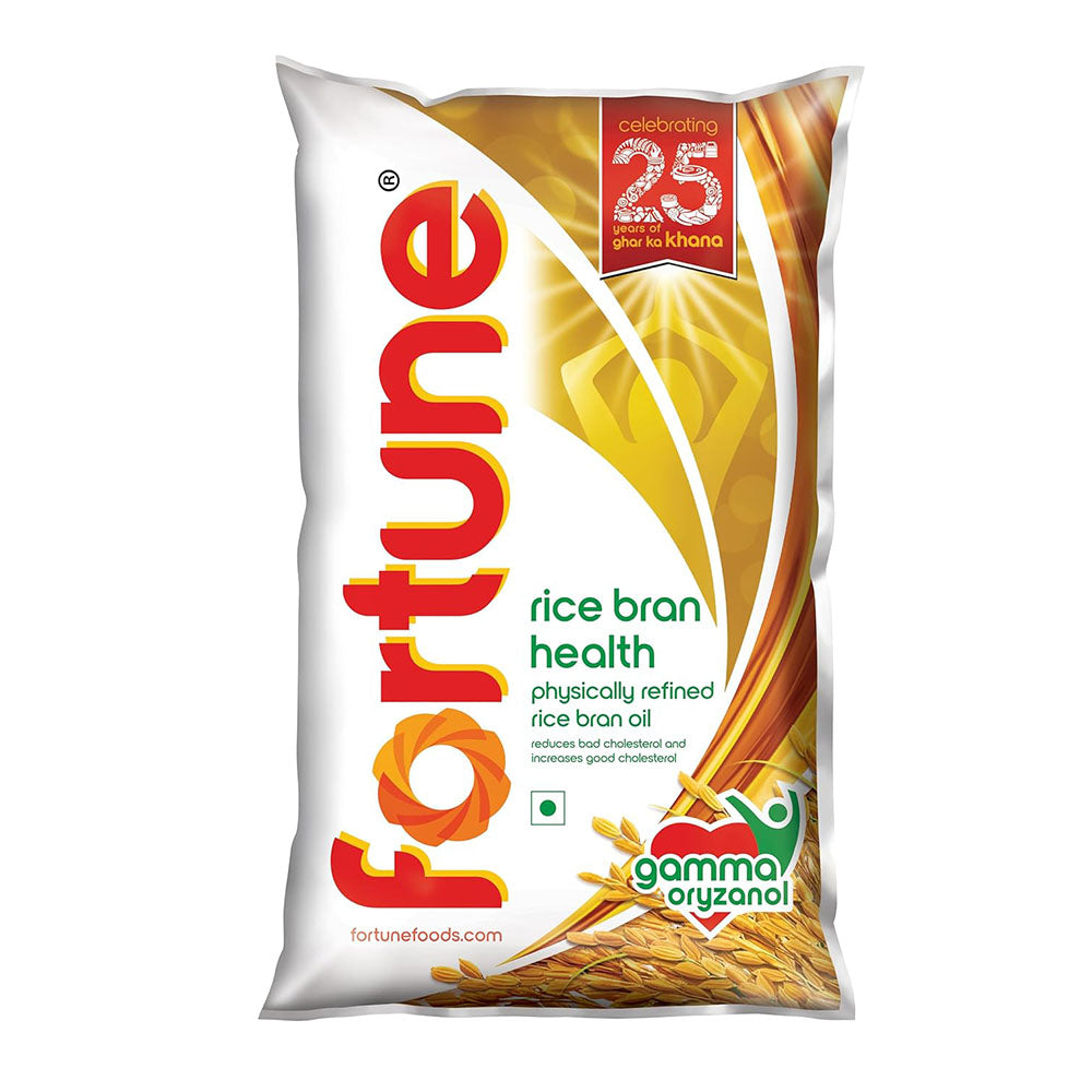 Fortune Rice Bran Oil 1 Ltr Pouch