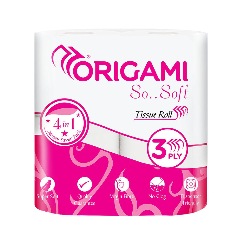 Origami Toilet Roll 4in1 3ply