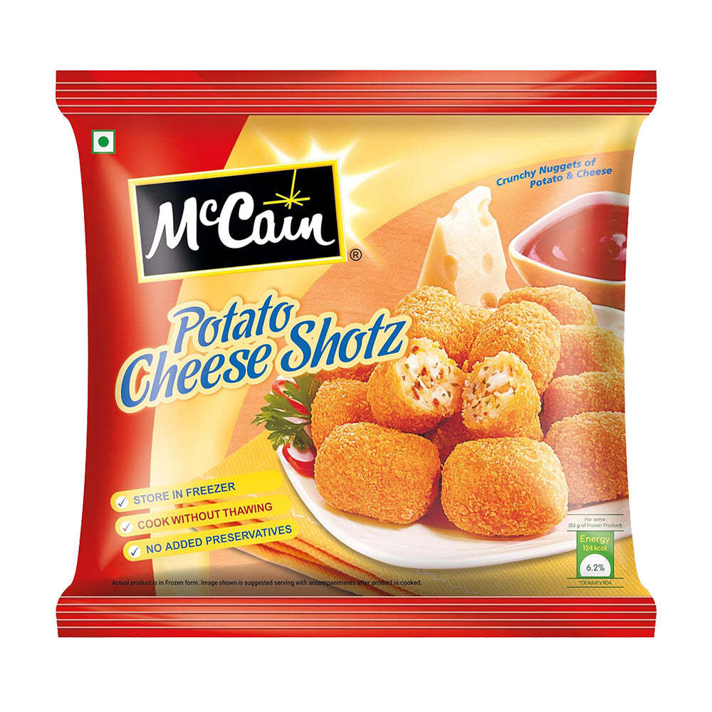 Mccain Potato Cheese Shotz 400Gm