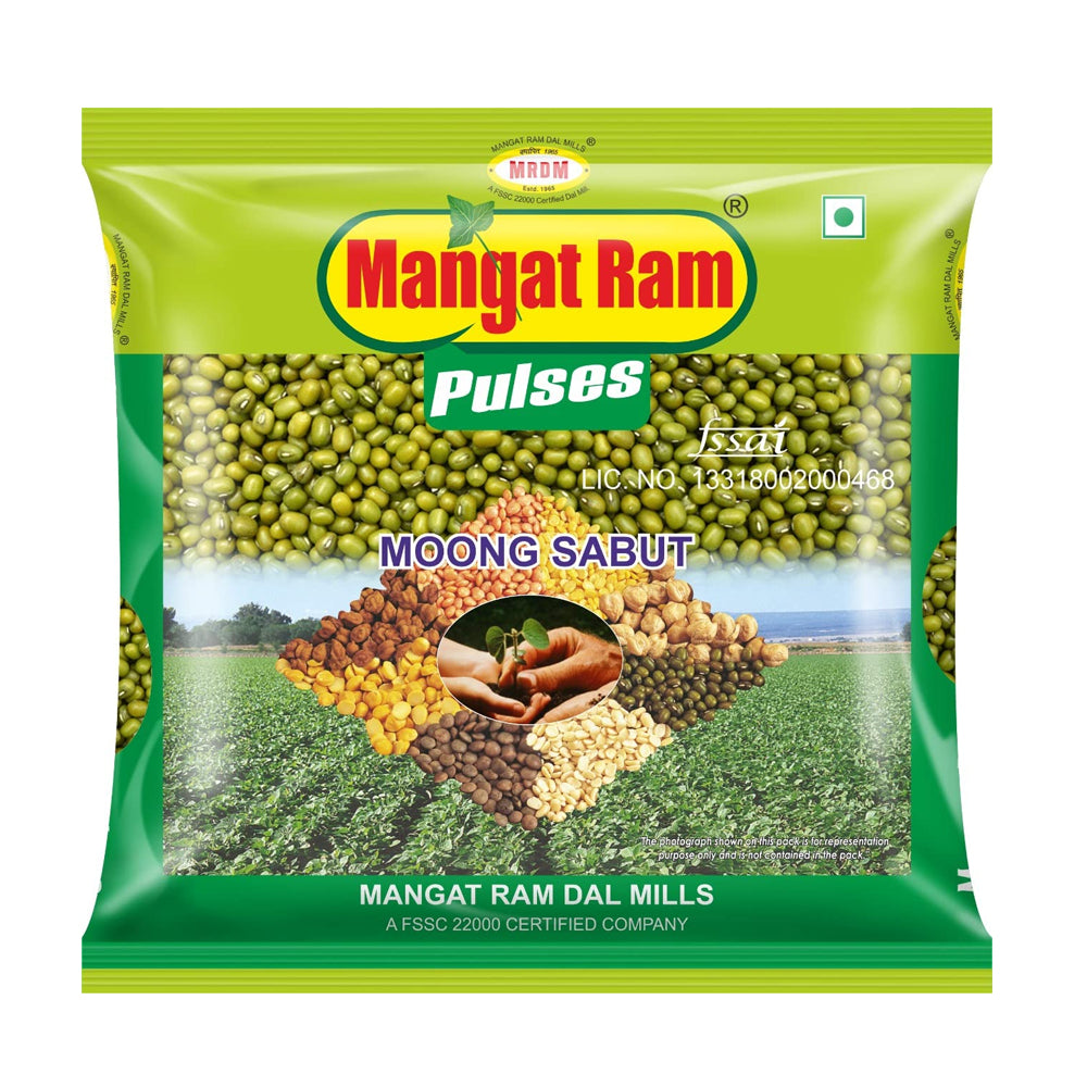 Mangat Ram Moong Sabut 500 Gm