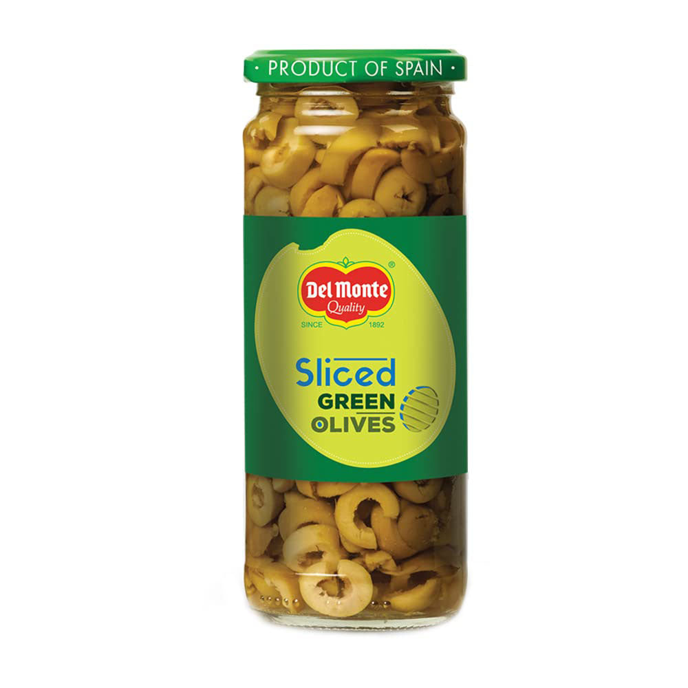 DelMonte Sliced Green Olives 450gm