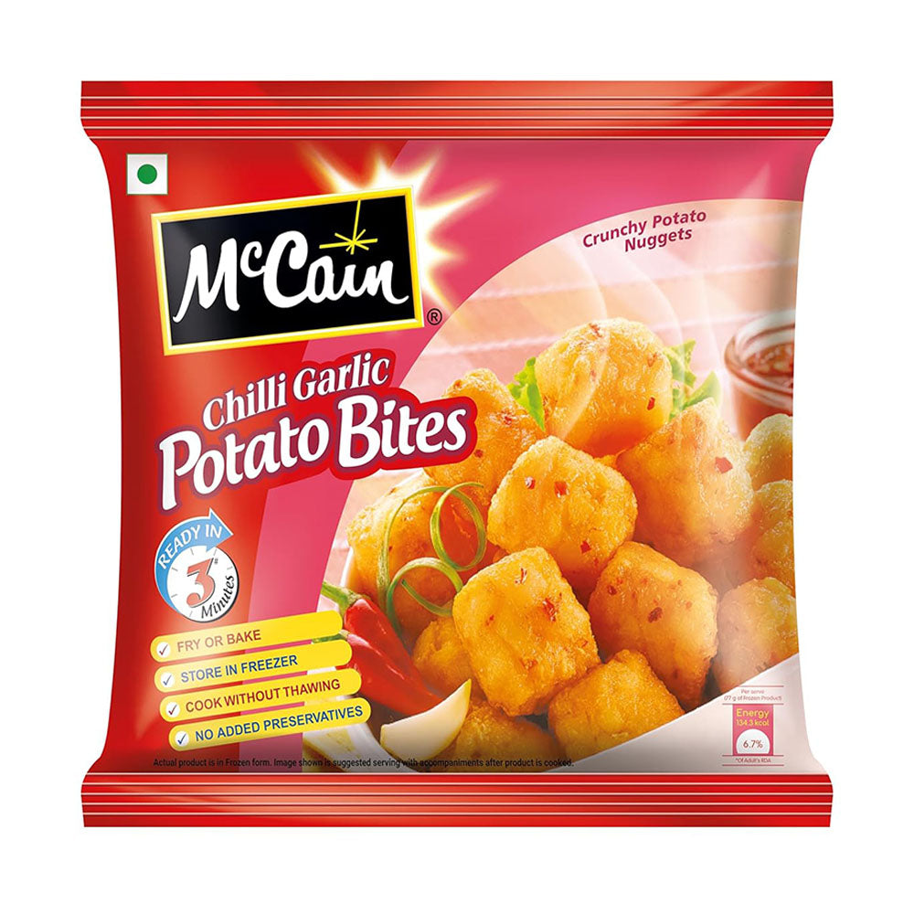 Mccain Chilli Garlic Potato Bites 420Gm