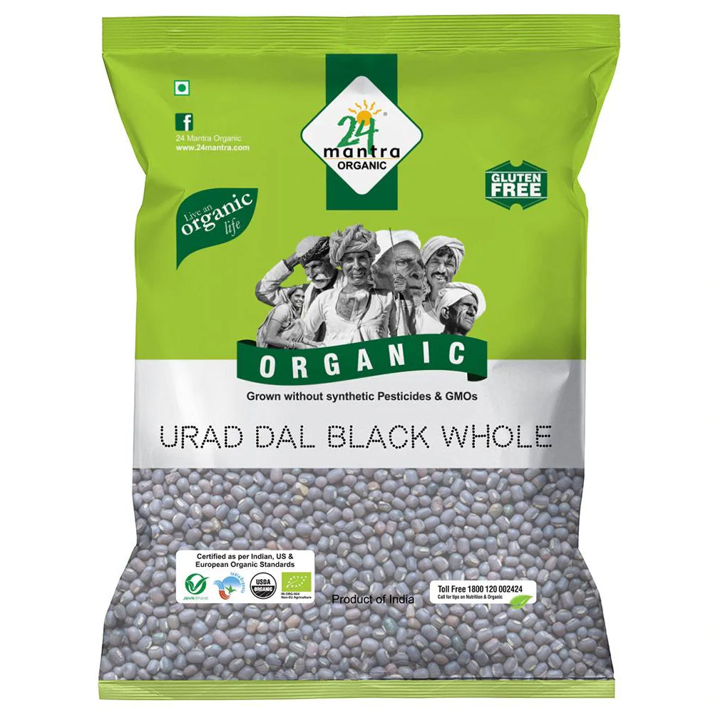 24 Mantra Organic Urad Black Whole 500Gm