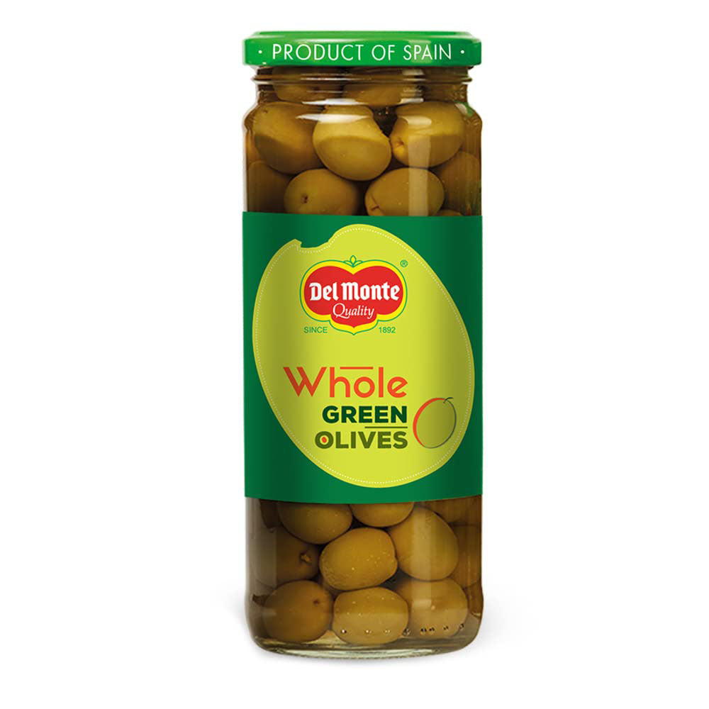 Delmonte Whole Green Olives 450gm