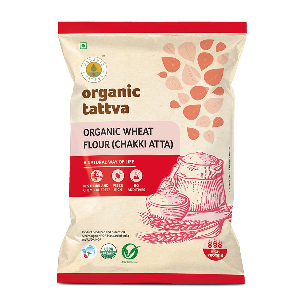 Organic Tattva Whole Wheat Atta 1Kg