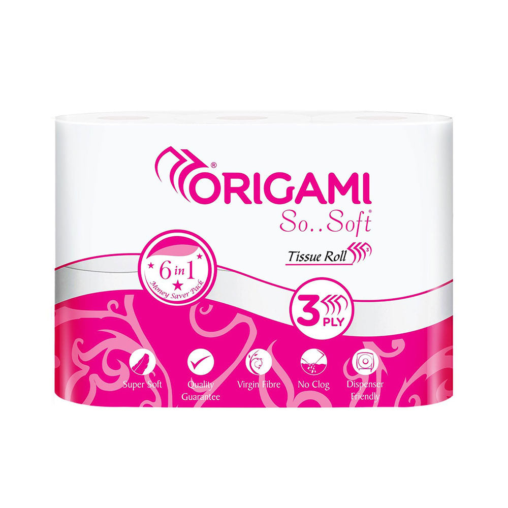 ORIGAMI TOILET ROLL 6IN1 3PLY