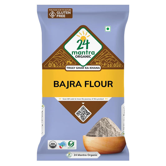 24 Mantra Organic Bajra Flour 500Gm
