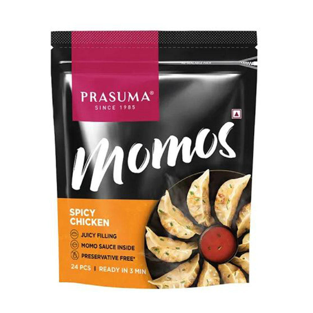 Prasuma Momos Spicy Chicken 24Pcs