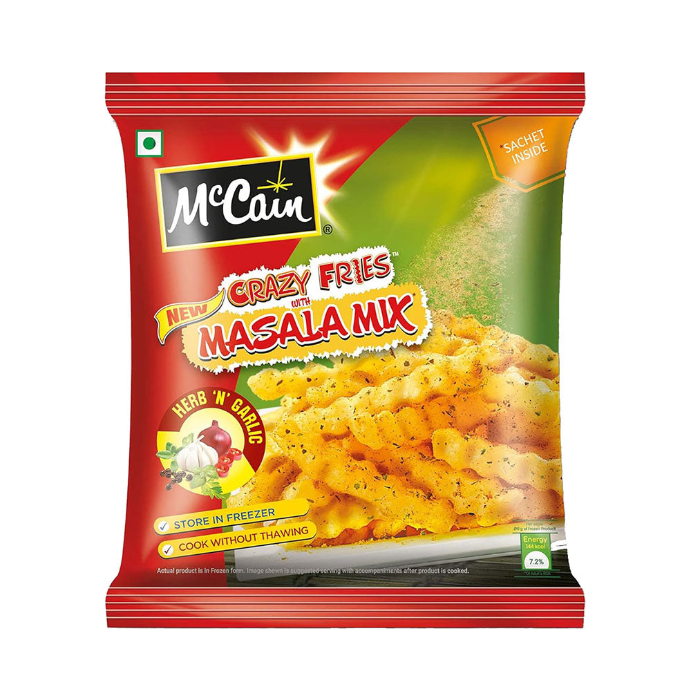 Mccain Crazy Fries Garlic Herbs 400Gm