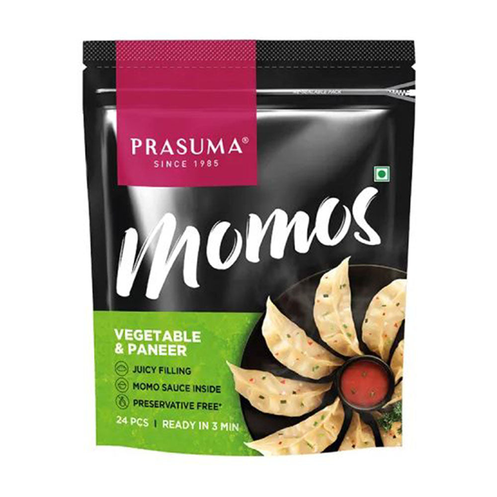 Prasuma Veg & Paneer Momos 24Pcs