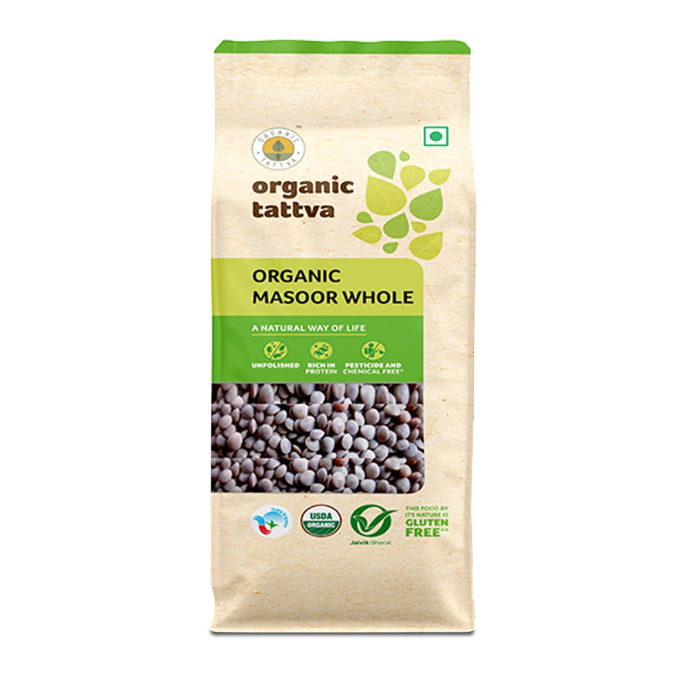 ORGANIC TATTVA MASOOR WHOLE 500 GM